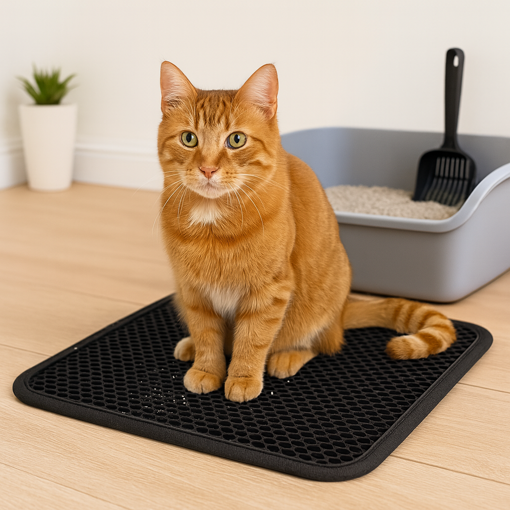 Cat litter mat
